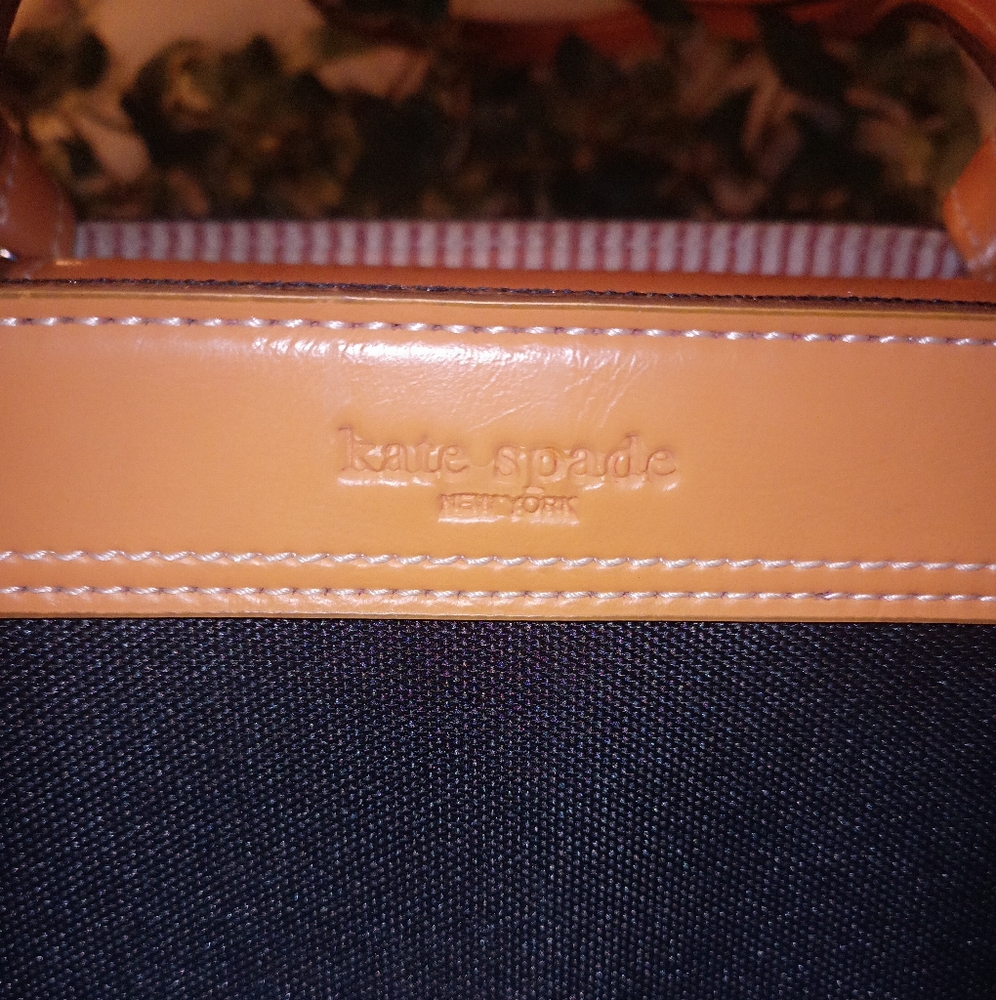 Kate Spade (New York) Black and Tan Leather Handbag - Picture 2 of 16